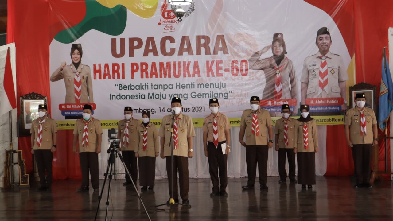 Upacara Peringatan Hari Pramuka ke-60