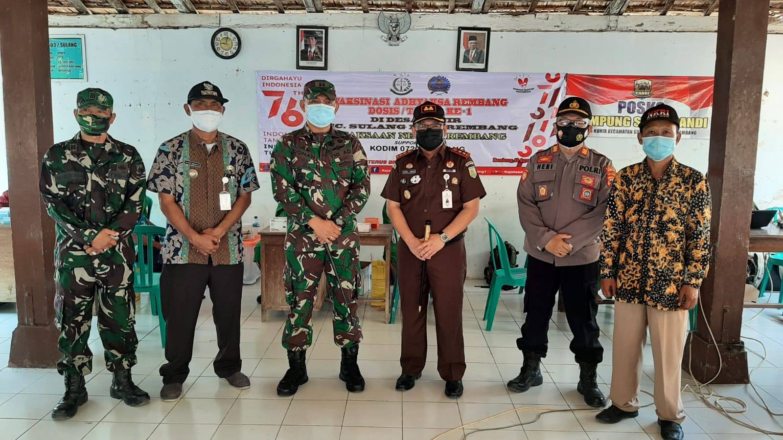 Kegiatan Vaksinasi oleh Kejaksaan Negeri Rembang di Sambut Antusiasme Masyarakat